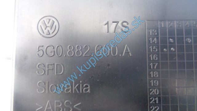 kastlík na pravú sedačku na vw volkswagen golf 7